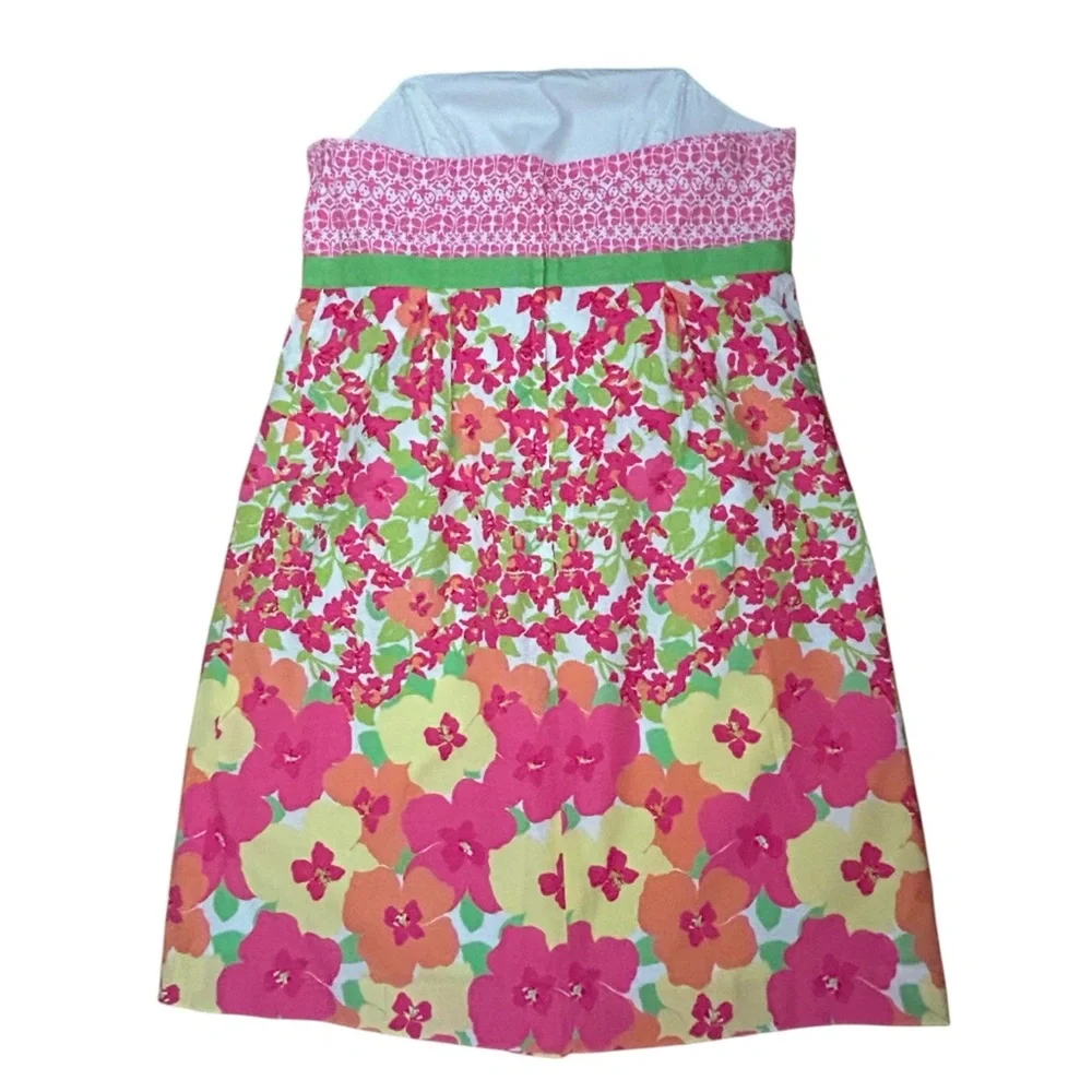 Lilly Pulitzer Betsey Strapless Dress 10 - Picture 2 of 9